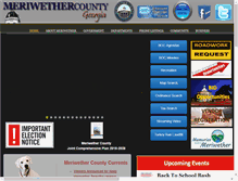 Tablet Screenshot of meriwethercountyga.us